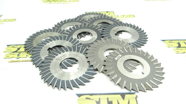 Lot Of 10 Hss Slotting Saws 3" X 1/16" X 1" Msc England Japan