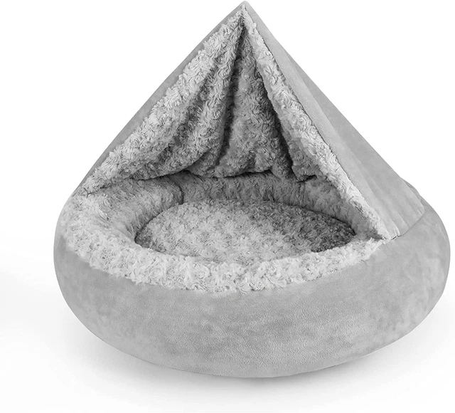 Dog Beds for Small Medium Dogs, Cozy Cuddler Luxury Puppy Pet Bed with Blanket A