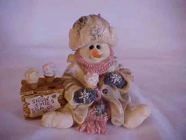 Boyds Bears The Wee Folkstone Collection SLURP AND THE SNOWCONE STAND Figurine