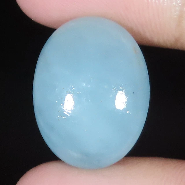 100% Natural Santa Maria AQUAMARINE 27.90 Cts Oval Cabochon 17x22x8 mm Gemstones