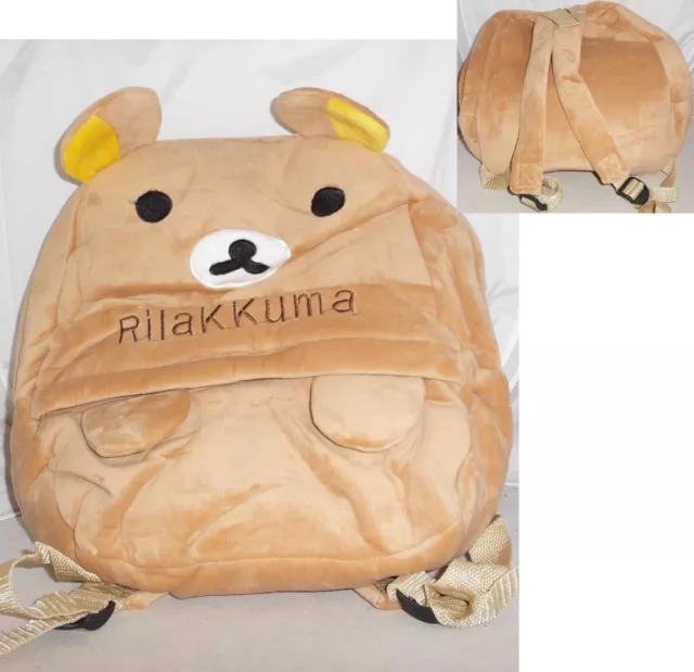 Rilakkuma Bear Cub Backpack Plush 35x30cm Cosplay New