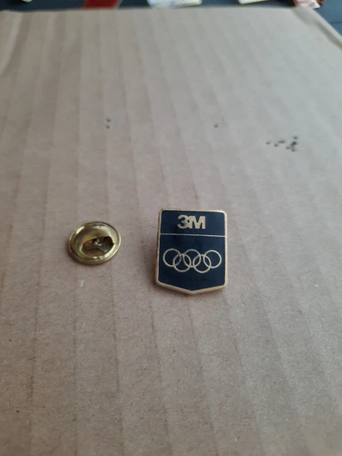 Pin's 3m Doré - JO Albertville 1992 - Jeux Olympiques - Collection Sport - État D'Occasion