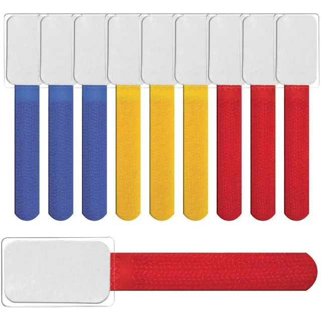 5x LABEL THE CABLE Mini Klettbinder 10er Set - color mix
