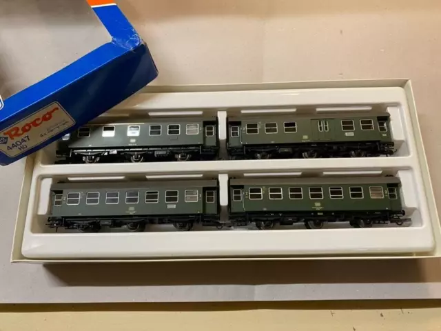 1:87 DC Roco 44047 Personenwagen-Set 3-Achser Umbauwagen DB vagones pasajeros H0