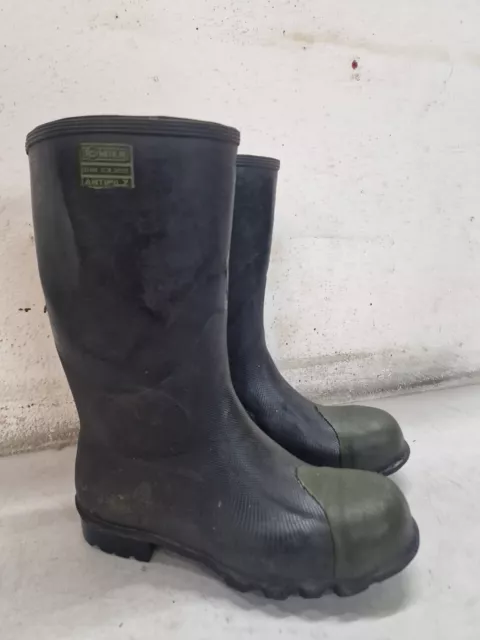 Alte original SAARBERG Gummistiefel / ROMIKA Mineur Gr. 42