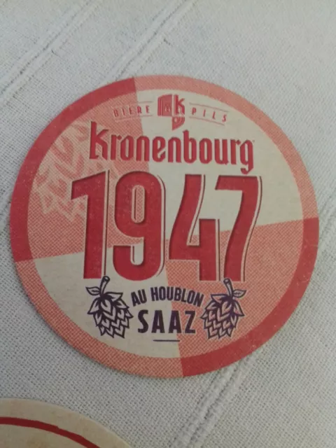3 Sous bocks KRONENBOURG 1947 Houblon + femme + tigre bock ☆ Bière pils d'Alsace 3