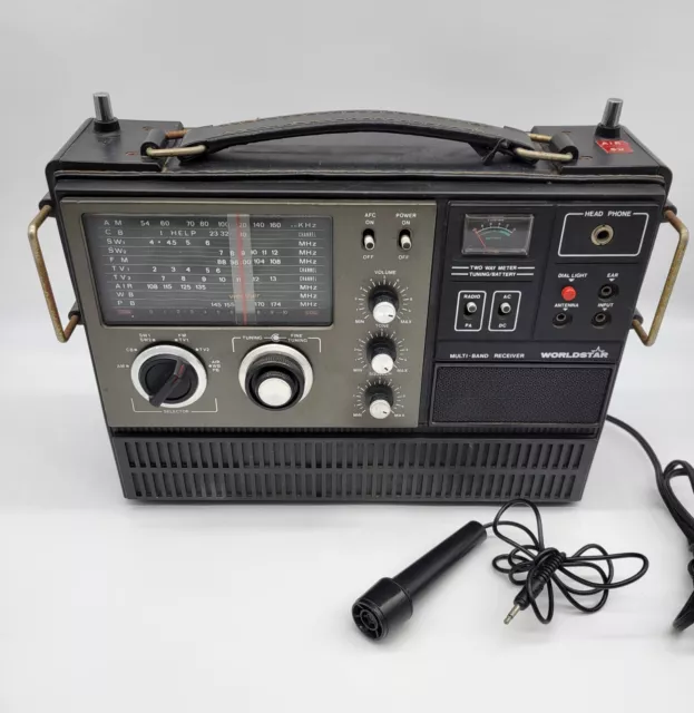 Worldstar MG-6000 Radio Multi Band AM FM CB Weather Police Shortwave Air...
