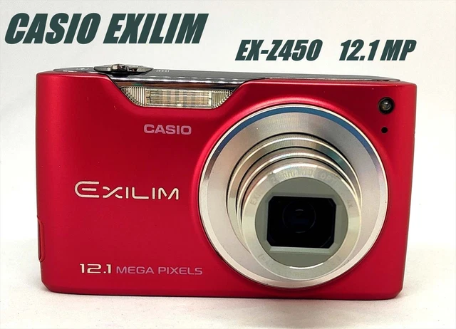 CASIO EXILIM EX-Z450 Red With Battery Compact Digital Camera From