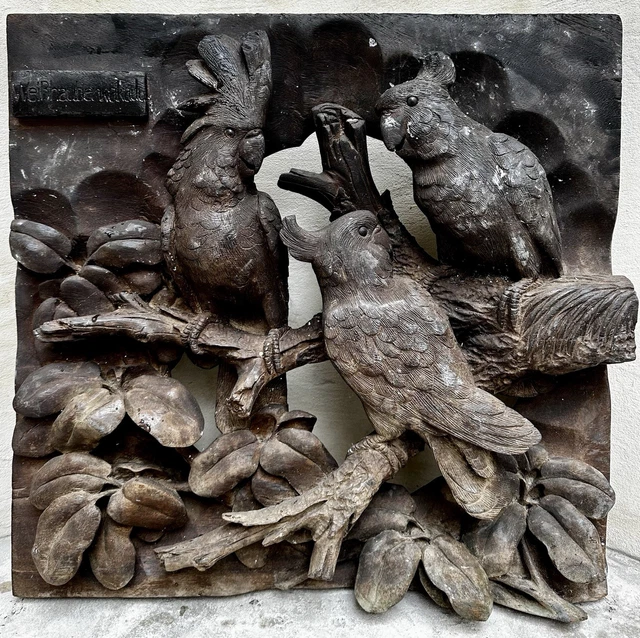 ORIGINAL MILO BRONZE Aigle Sculpture Multi Couleur Patine Signée