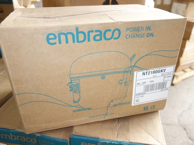 Embraco NT2180GKV Low Temp Compressor 1 HP R404a 220V *NEW