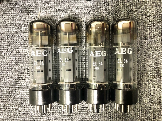 AEG/RFT EL34/6CA7 Ogetter, tested NOS Matched Quad AEG/RFT EL34/6CA7 Ogetter, tested NOS Matched Quad