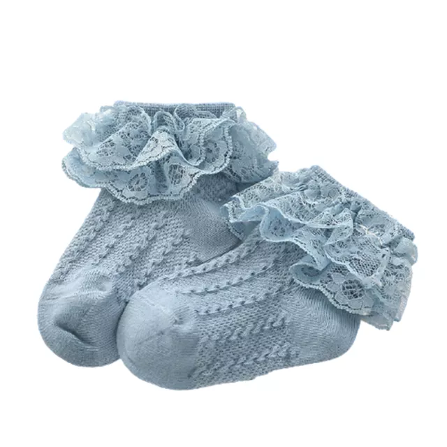 1pair Baby Lace Socks Attractive Soft Baby Ankle Socks Elastic
