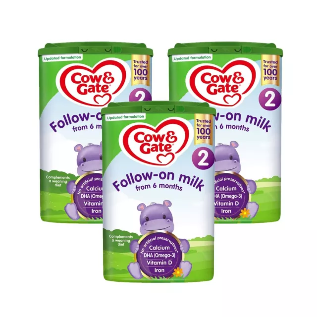 Cow & Gate Follow-On Milk 2 from 6-12 Months 800g x 3