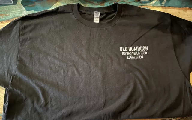 Old Dominion No Bad Vibes Tour Let Cal Crew Shirt (Size XL)