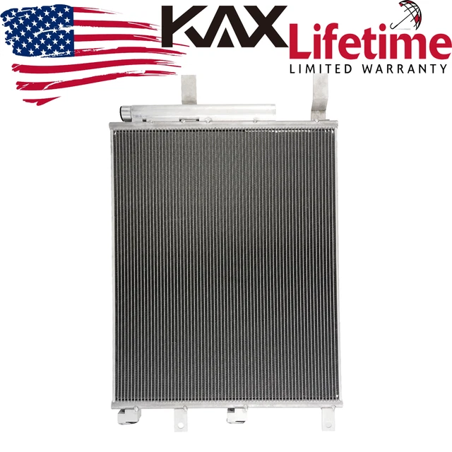 Aluminum AC Condenser Fits 4537 For 2013-2018 Ram 2500 3500 with Receiver Drier