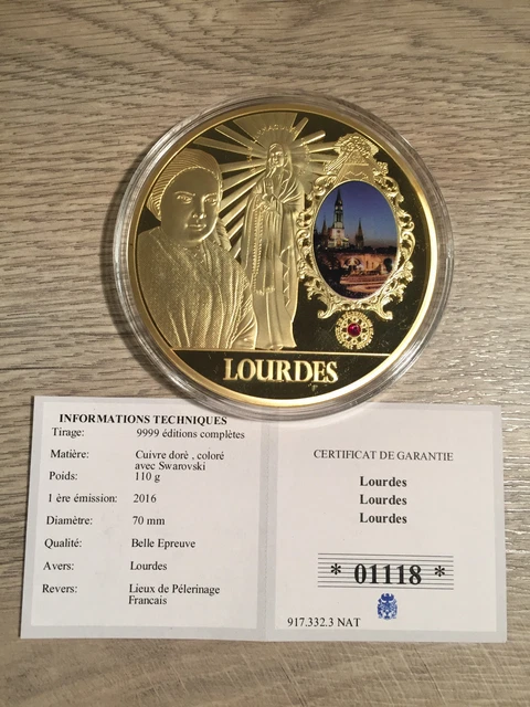 Médaille Pèlerinage Comité De Limoges à Lourdes - Métal - France - Occasion