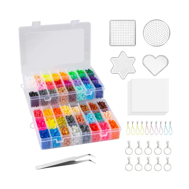 Fuse Bead Kit-8160pcs 48 Colors 5mm Fuse Beads Craft Kit for Kids Including 5...