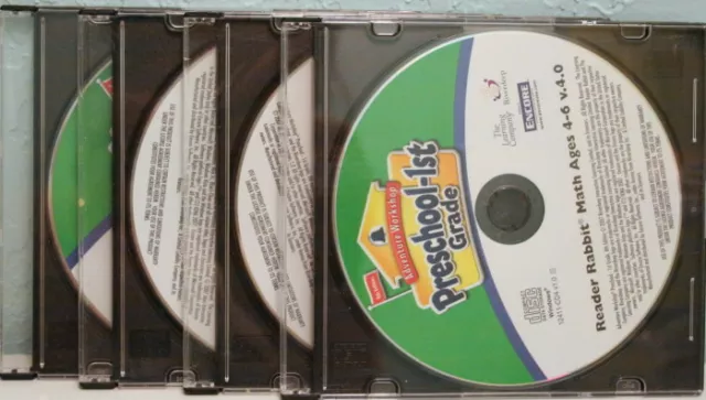 PRESCHOOL-1ST GRADE, 4 CD-ROMs: Reader Rabbit, Arthur, Blue's Clues, Dr ...