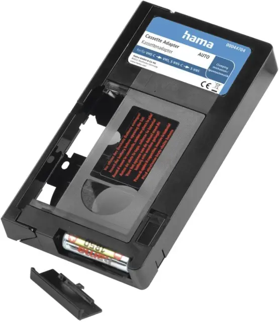 Hama 44704 Cassette Adapter VHS-C/VHS, 6 Mm, Motorized