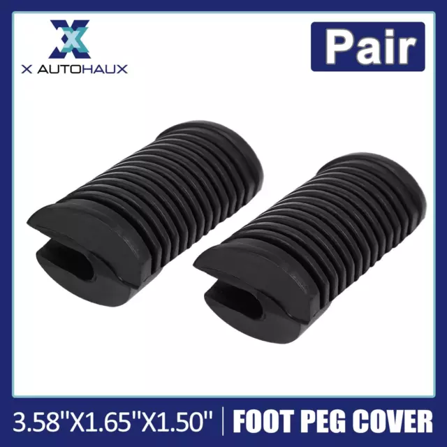 1 Pair Motorcycle Foot Pegs Foot Pedal Cover Footrest Pad for Suzuki GS 125