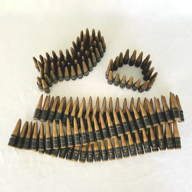 Plastic Toy Ammo Bullet Belt Bandolier Cowboy Army Soldier Costume Prop 160ct