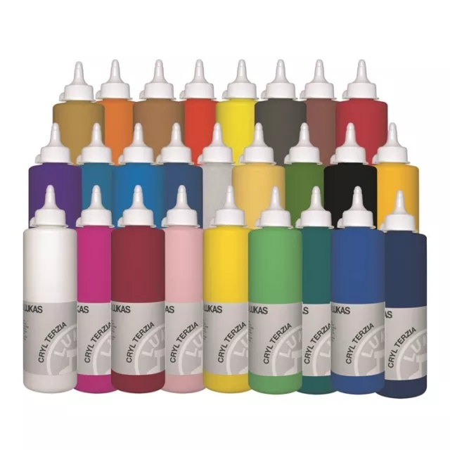 Colore Acrilico Lukas Terzia Flacone Dosatore 500 Ml.