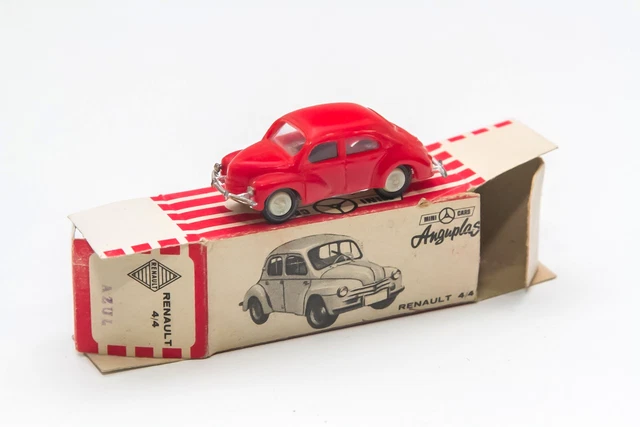 Norev Renault 4CV Orange Flash – Miniature Voiture Ancienne Reproduction Avec étiquette Et Boîte