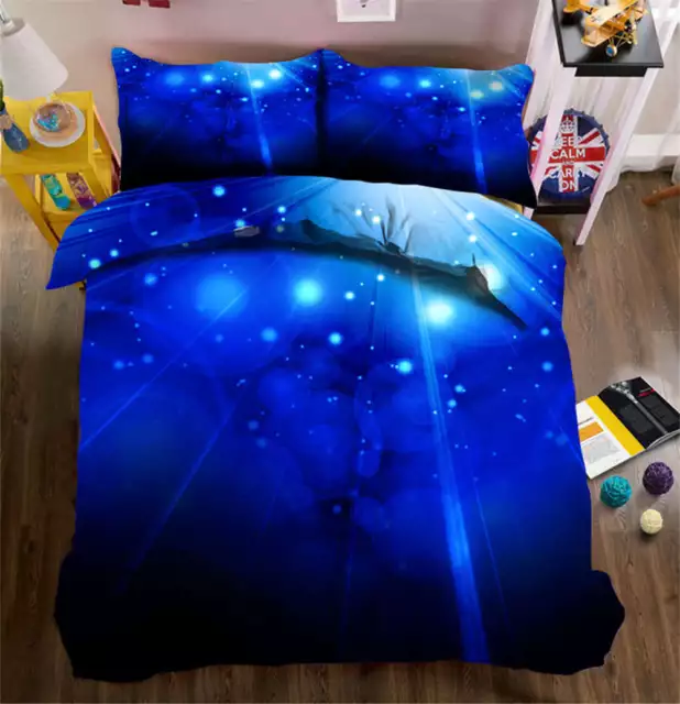 Studded With Stars 3D Printing Duvet Quilt Doona Covers Pillow Case Bedding Sets