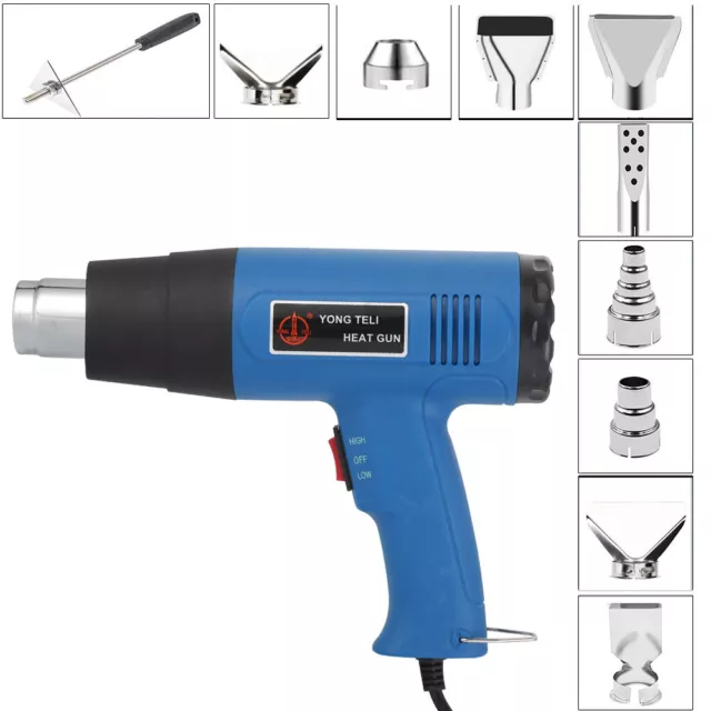 HOT AIR HEAT GUN 2000W Hot Air Wind Blower WALL PAPER PAINT STRIPPER +TOOLS 2024