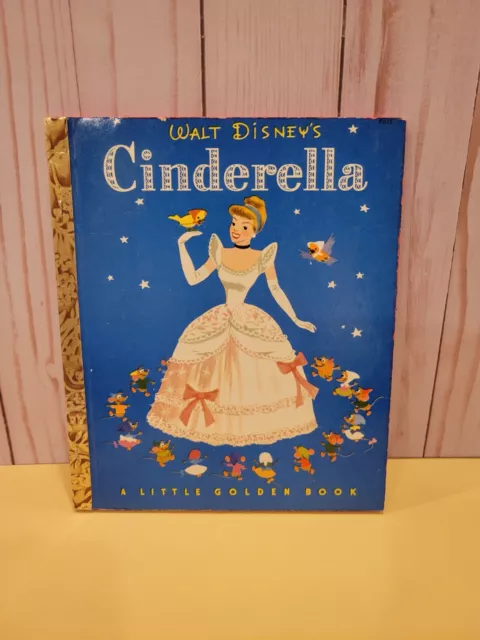 Vintage 1950 Walt Disney's Cinderella A Little Golden Book 1st Edition