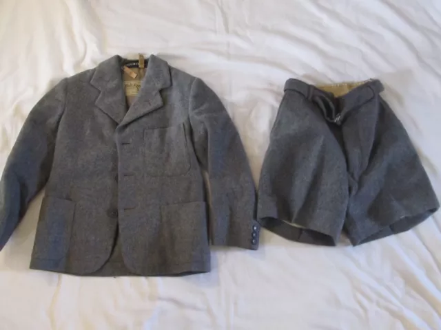 Vintage Childs Holt Renfrew 100% Wool Jacket & Shorts-Made in England