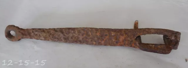 Antique Rustic Cast Iron Barn Hand Forged Latch & Hook 10" Long