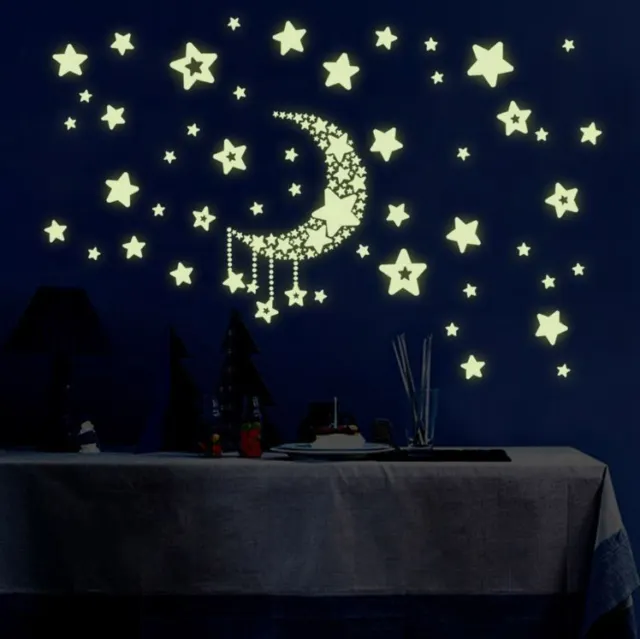 Glow In The Dark DIY Removable Decal Wall Stickers Living Room Bedroom 2