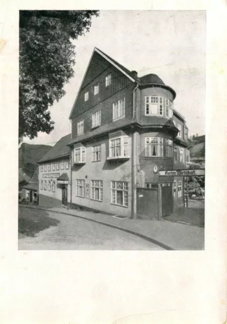 AK Manebach ca. 1940 (?) Gasthof Schöne Aussicht / Ilmenau Stützerbach