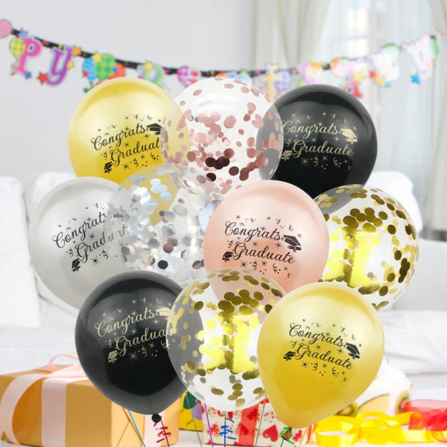 Jovitec 12 Pièces Ballon De Confettis 12 Pouces Ballon En Latex Avec Des Confettis Or Rose Violet Vert Pour Mariage Décoration De Fête Anniversaire Licorne Sirène (Multicolore