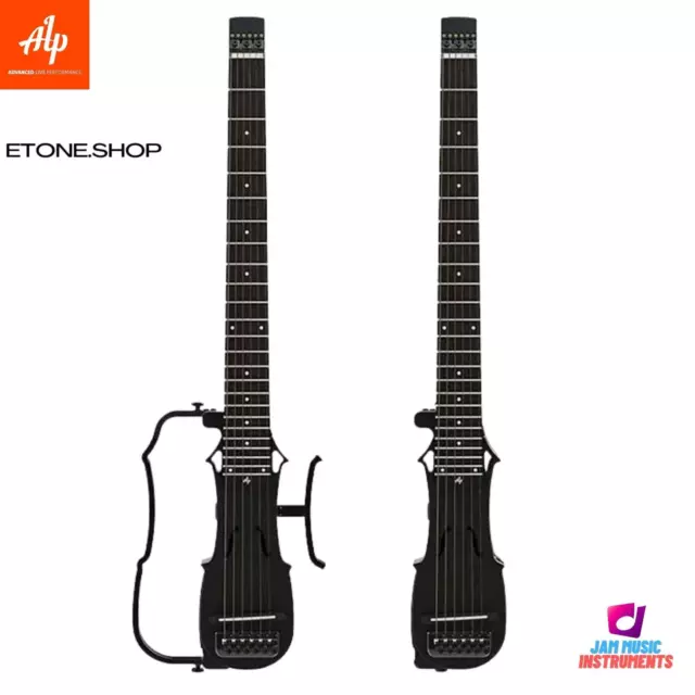 ALP DRA300 Electric Acoustic Guitar Foldable Headless Travel Body Silent Guitar