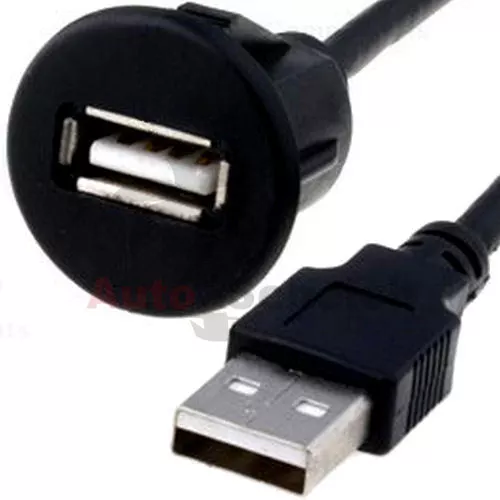 USB Installation Douille Câble Adaptateur Aux Extension pour Radio IPHONE PC