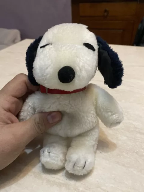 Rarissimo peluche pupazzo Snoopy anni 70 misura 20 cm da collezione