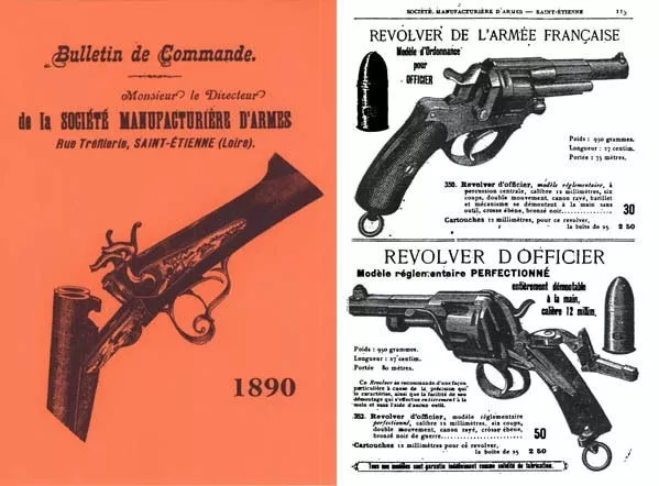 Societe Manufacture D'Armes 1892 Saint Etienne Catalog