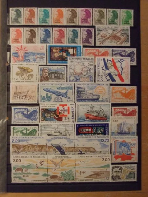 Saint Pierre et Miquelon/SPM - lot neuf** sans charn./MNH  3 photos