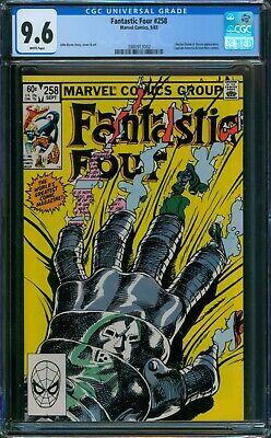 Fantastic Four #258 CGC 9.6 NM+ Wp Vs. Doctor Doom Marvel Comics 1983 John Byrne
