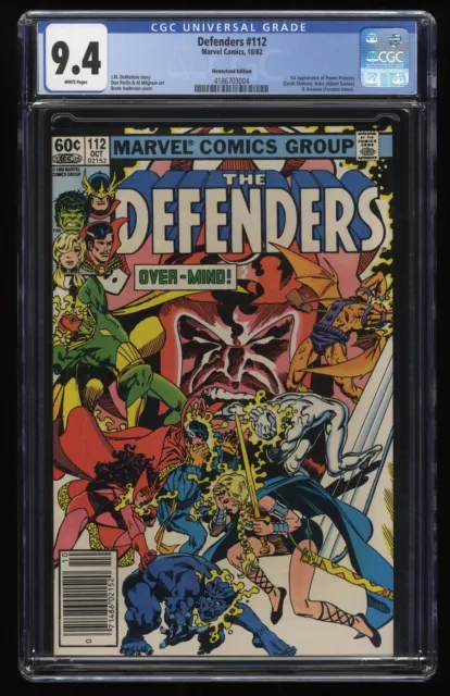 Defenders #112 CGC NM 9.4 White Pages Newsstand Variant 1st Power Princess!