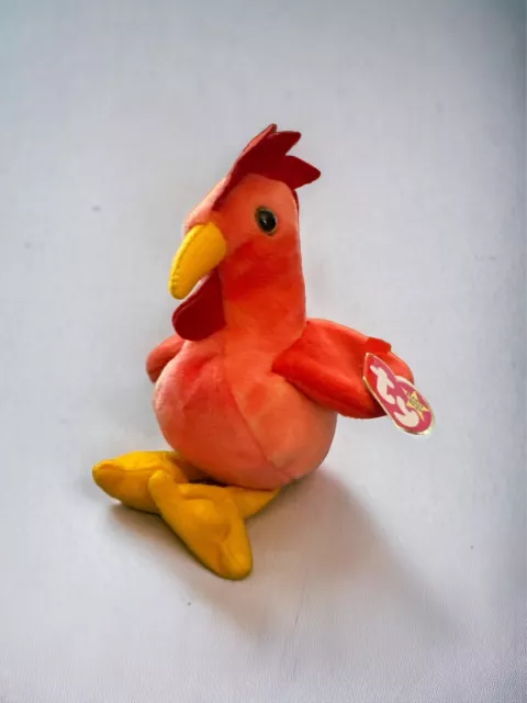 Rooster Beanie Baby Collection Strut Baby Teenie Toy Plush