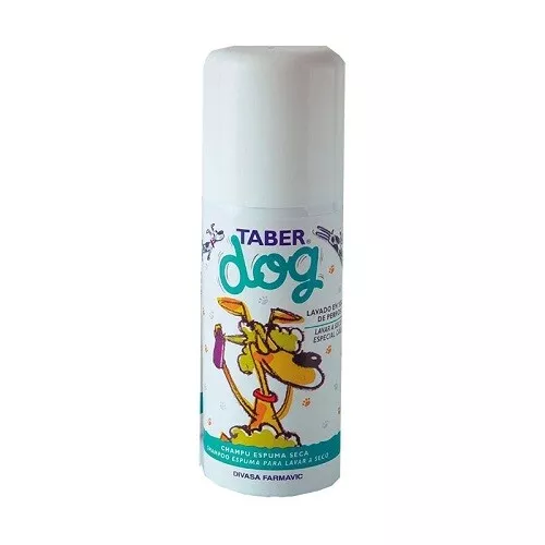 DFV TABERDOG CHAMPU ESPUMA SECA para Lavado en Seco de Perros, 150 ml