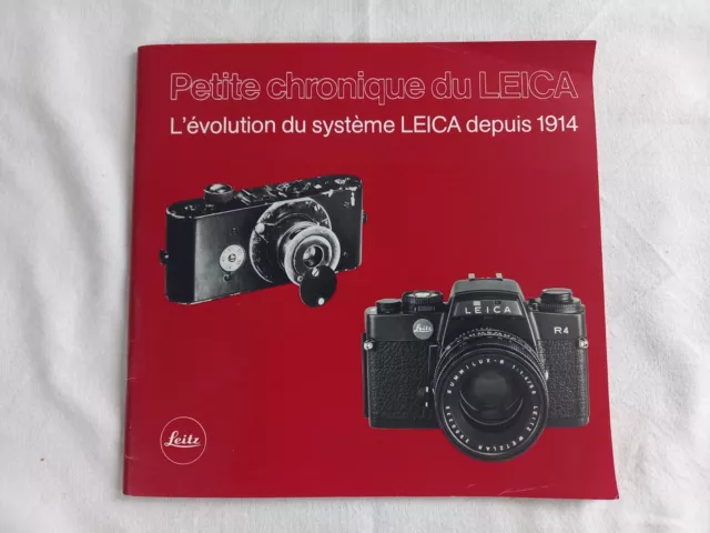 Leitz Petite chronique du LEICA Evolution systeme depuis 1914