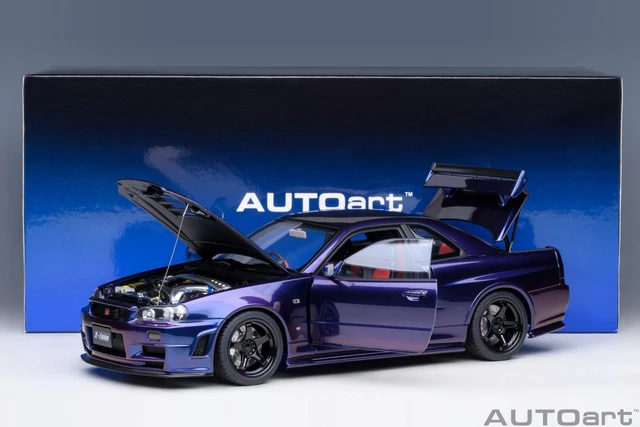 Maquette Voiture Otto Nissan Skyline R34 GTR Z-TUNE - Échelle 1/12 - Neuf