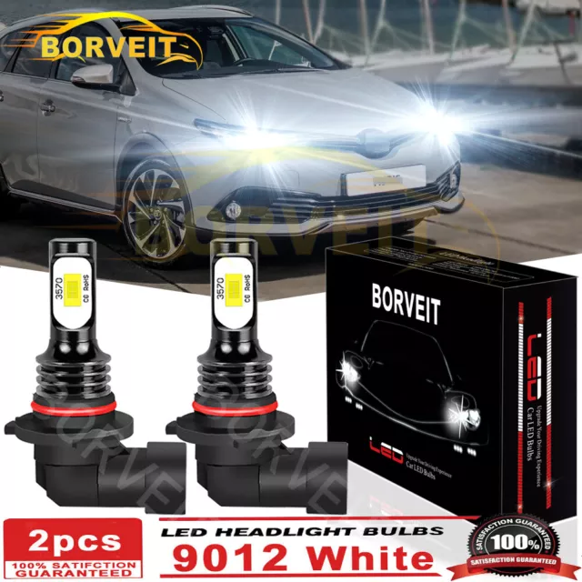 2X 9012 HIR2 LED Headlight Bulbs Kit Hi/Low Beam For Toyota IQ 09