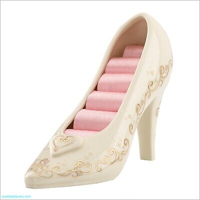 Lenox Disney Princess Cinderella's Slipper Ring Holder Pink Satin Gift NEW
