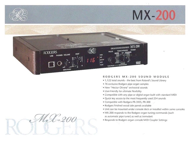 鍵盤楽器 RODGERS MR-200 SONG PLAYER/RECORDER RODGERS MR-200 SONG PLAYER/RECORDER Rodgers MX-200 organ expansion