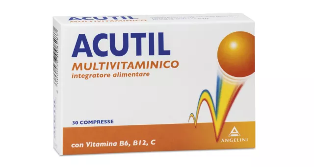 Acutil Multivitaminico, Integratore Alimentare con Minerali, Fosfoserina, Vitami